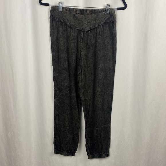 ANTHROPOLOGIE Staring At Stars Acid Wash Joggers Charcoal Grey - Size Small - Picture 2 of 10